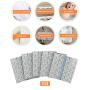 Tattoo Bandages Waterproof Clear Aftercare Skin Protective Transparent Film Dressing Adhesive Protective Tattoo Supplies Film Sticker 8 inch X 8 Inch (5 Pack)