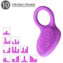 Romi Vibrating Rechargeable Waterproof Lock Fine Ring For Men and Women Couples Sharing Orgasm Stimulate The Clitoris And Vagina Massage Sex Toys