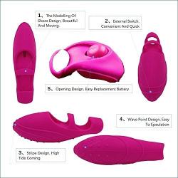 Powerful Silicone Finger Electric Massagers Finger Vibe Mini Body Massager Dancer Shoes Shape Small Massager