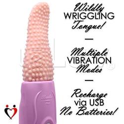 LeLuv Textured Tongue Vibrator Oral Pleasurer