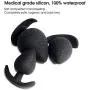 KM19-3Pcs/Size Silicone Plug Anale T-Base Soft Medical Grade Silicone Plug for Beginner (Black) KM19-3Pcs/Size Silicone Plug Anale T-Base Soft Medical Grade Silicone Plug for Beginner (Black)