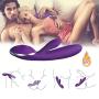Fellowxi Heating Dual Vibrator Silicone Heating Dildo Erotic Sex Toys for Women,Rechargeable Vibrator G spot AV Magic Wand,Powerful G Spot Clitoris Stimulator Adult Sextoys
