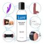 Lure Natural Water-Based Lube, 8 oz Personal Lubricants. Ultimate Super Slick-Slippery-Long Lasting- Sensitive Skin Safe for Women,Men or Couple