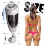 Heiyy Automatic M-àstÛrbér Cup Fully Automatic Trainer Relaxation Toy Sucking Device Heating Realistic 3D Vǎgina 10 Vibration Modes 6 Groaning Patterns (Color : White)