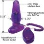 Vibrating Jelly Butt Plug (Purple)