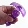 NWDoll Crystal Jellies - TPE Butt Plug Massagers - Ribbed Dildo/Anal Plug - for Beginners (Purple)