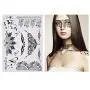 ABOAT Pack of 9 Sheets Henna Temporary Tattoo Black Art Sticker ABOAT Pack of 9 Sheets Henna Temporary Tattoo Black Art Sticker