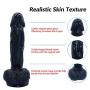 TTQQJJ Suction On The Role Play - Adjustable Wear, Relaxation Lever, Soft Big Size Toy - Black - Youeryuan1.5