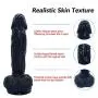 TTQQJJ Suction On The Role Play - Adjustable Wear, Relaxation Lever, Soft Big Size Toy - Black - Youeryuan1.5