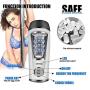 Pipimai Male Automatic Piston Cup Sucking 280 Times/Min and 360° Rotating Electronic Massage Cup Great Gift Relax Body for Men