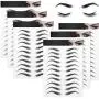 6 Sheets 4D Hair-Like Waterproof Eyebrow Tattoos Stickers Eyebrow Transfers Stickers Grooming Shaping Eyebrow Sticker in Arch Style for Women and Girls, 66 Pairs (High Arch Eyebrow) 6 Sheets 4D Hair-Like Waterproof Eyebrow Tattoos Stickers Eyebrow Transfers Stickers Grooming Shaping Eyebrow Sticker in Arch Style for Women and Girls, 66 Pairs (High Arch Eyebrow)