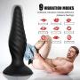 Vibrating Anal Trainer Set-Anal Plug Vibrator Male Prostate Massager Vibrating Butt Plug 3PCS Training Kit with 9 Vibration Modes USB Rechargeable, Anal Sex Toys for Women and Men