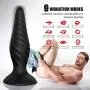 Vibrating Anal Trainer Set-Anal Plug Vibrator Male Prostate Massager Vibrating Butt Plug 3PCS Training Kit with 9 Vibration Modes USB Rechargeable, Anal Sex Toys for Women and Men