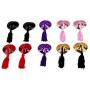 Demarkt Heart Pasties Sexy Women Lingerie Tassel Pasties Stickers Breast Bra Nipple Cover (Black)