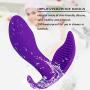 Vibrator Clitoris Dildos and G-Spot Clit Stimulator Remote Control Vibrate Masturbation Sex Toys for Women 10 Vibrating Modes Wearable Wand Vibrators Butterfly Vagina Massager for Adult Couples(A)