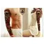 Pinkiou Temporary Tattoo Full Arm Body Stickers Arm Shoulder Tattoo For Man Women Buddha, Skull, Eagle eye, Beauty and Beast Etc (18-0092)