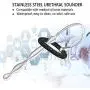 Raycity Stainless Steel Urethral Sound w/Silicone Dilator Catheter Penis Plug Tube Stretcher Ring for Beginner Men