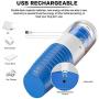 Sucking 310 Times/Min & 360° Rotating 10 Speed Electronic Males Massage Cup Intelligent Male Automatic Piston Cup for Husband Male Couples Men Toys