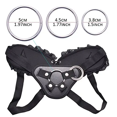Strap-on Harness Adjustable Universal Adult Sex Toy with 3 Different Sized O-Rings Suction Cup Dildo Compatible Harness, Accommodates up to 59" Waist Strap-on Harness Adjustable Universal Adult Sex Toy with 3 Different Sized O-Rings Suction Cup Dildo Compatible Harness, Accommodates up to 59" Waist