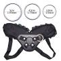 Strap-on Harness Adjustable Universal Adult Sex Toy with 3 Different Sized O-Rings Suction Cup Dildo Compatible Harness, Accommodates up to 59" Waist