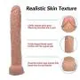 TTQQJJ Huge Realistic Dicks Lifelike Massagers Size Massager with Strong Suction Cup-Flesh-mobaidanche