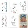 30 Sheets 3D Watercolor Lavender Flower Temporary Tattoos for Women Body Art Arm Fake Flora Adults Tattoo Sticker 30 Sheets 3D Watercolor Lavender Flower Temporary Tattoos for Women Body Art Arm Fake Flora Adults Tattoo Sticker