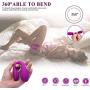 Couple Vibrator & G Spot Vibrator Remote Partner Vibrator Waterproof Rechargeable Dual Pleasure 12 Vibration Clitoris Nipple Vagina Orgasm Vibrator Sex Toy for Women Solo or Couples Fun (Purple)