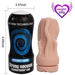 MLSice Male Masturbator Real Vaginal Realistic Pocket Pussy Strong Suction Suck Vacuum Masturbating Masturbation Cup Adult Sex Toys for Men