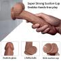 LFLZCP 8.26 inch Soft and Bendable Hands-Free PVC Wand Female Relaxation Toy - Brown