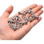 xinYxzR Adult Sex Toy Metal Nipple Clip Adjustable Breast Clamp Hollow Out Design 1Pair 1#