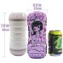 SHEQU Male Masturbation Cup - Virgin Pussy and Oral 2-in-1 Masturbator Silicone Adult Sex Toy for Oral Sex and Vaginal Sex (Miyas Pussy and Oral)