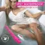Vibrating Double-Ended Dildos with 9X9 Vibrations for Women Vaginal G-spot and Anal Play, Wireless Remote Dual Motors Rechargeable Realistic Penis Massager Adult Sex Toy for Lesbian Couples (Pink)
