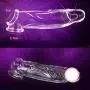 Couple Membrum Penis Case Cover Dick Overstriking Erection Ipsism Sexual Intrest Stick Wand Fun Rod Sleeve Clear