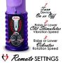 LeLuv Rabbit Vibrator Wave Action Motion Shaft Clitoral Massager Showerproof Multispeed Purple Bundle with Mini Bullet