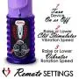 LeLuv Rabbit Vibrator Wave Passion Rotating Beads Digital Control Pink