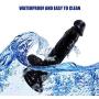 MXD 8.26inch Womens Massage Wànd Soft and Comfortable Flexible Silicone with Sucking Vibrǎtor Waterproof Easy to Clean T-Shirt