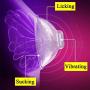 MYDOO TSHIRT Vibrator Motor Electric Sucking Vibrating Strong Suction Breast Vibrator Nipple Stimulator Sucker Cups Adult Sex-Toys for Woman,with Retail Box, Swim Cap Head Vibrators