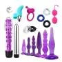 ❤ Women Men Vibrantor Kit Amal Plug Adult Six Toy Massage Tools Finger Massage Amus Washer