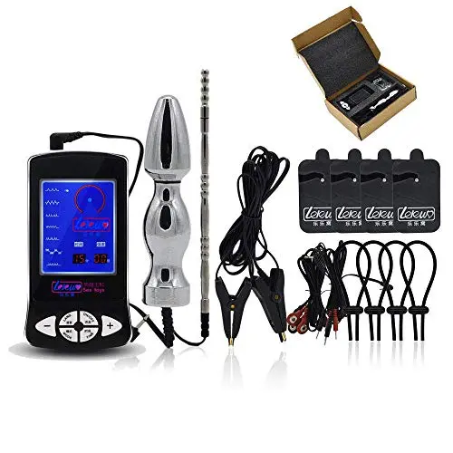 E-stim Sex, Torture Stimulator, Electric Shock Anal Plug Anal Dildo Cock Ring Nipple Clamps Urethral Dilators Pads for Electric Stimulation, Stimulation Device, SM Sex Toys for Women Men Couples E-stim Sex, Torture Stimulator, Electric Shock Anal Plug Anal Dildo Cock Ring Nipple Clamps Urethral Dilators Pads for Electric Stimulation, Stimulation Device, SM Sex Toys for Women Men Couples