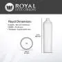 Royal Ultra Thin Condoms - Premium Lubricated, All Natural, Organic, Nitrosamine Free, BPA Free, Vegan, Gluten Free, Non-Toxic, Cruelty Free, Odor Free Latex, 10 Pack