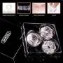 Cock Rings Silicone Penis Rings for Male Erection Enhancing, Super Soft Dick Loops Set for Couples Lover Extra Stimulation Sex Toys Sexual Gift (3 in 1 - Clear)