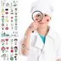 Konsait 200pcs Hospital Theme Temporary Tattoos, Ambulance Doctor Nurse Theme Fake Waterproof Tattoos for Kids Birthday Party Favor Boys Girls Cosplay Accessories School Education Theme Gift Reward Konsait 200pcs Hospital Theme Temporary Tattoos, Ambulance Doctor Nurse Theme Fake Waterproof Tattoos for Kids Birthday Party Favor Boys Girls Cosplay Accessories School Education Theme Gift Reward