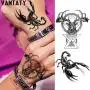 VANTATY 10 Sheets Realistic Tiger Temporary Tattoos Animals For Men Body Armband Soldier Fake Tatoo Stickers For Women Scorpion Wolf Deer Elk Eagle Bear Dot Adults Forearm Tattoos Girls Kids Teens.