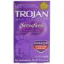 Trojan Her Pleasure Sensations Spermicidal Lubricated Condoms, 12ct