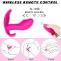 Wearable G Spot Vibrator, Clitoris Anal Vagina Stimulation Dildo Vibrators with 10 Vibrations Remote Control, Invisible Fantasy Waterproof Vibrating Patterns，Rechargeable Sex Toys for Women