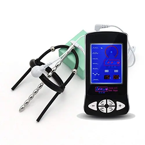 Male Electric Shock Penis Extender Cock Ring Urethral Sound Plug Electro Stimulator Massage Sex Toy S-5 Male Electric Shock Penis Extender Cock Ring Urethral Sound Plug Electro Stimulator Massage Sex Toy S-5