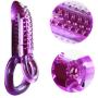 Sexbaby Clitoral Vibrator with Double Cock Rings, Efficient Delay Ejaculation and Stimulate Women Clitoris