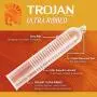 Trojan Stimulations Ultra Ribbed Spermicidal Condoms, 12ct