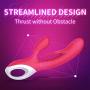 iBall Rabbit Vibrator Dildo, G Spot Vibrating Wand Massager Handdold with 3 Motors, Silicone Clitorial Stimulator Massager Cordless Rechargeable for Women Masturbation and Couple Fun