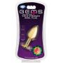 Cloud 9 Novelties Cloud 9 Novelties Gems Gold Chromed Anal Plug, Small